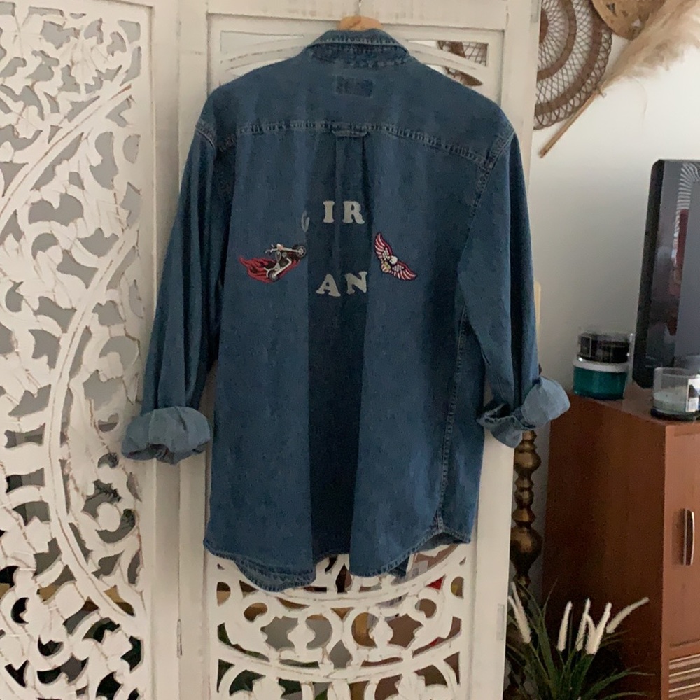 Denim “girl gang” jacket vintage